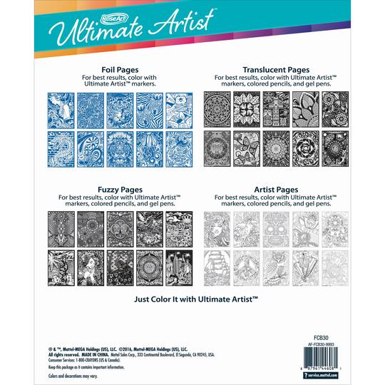 Roseart Ultimate Artist Coloring Pad Portfolio